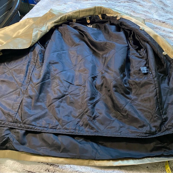 Sanyo Weather Wear by Carol Cohen Anorak Jacket Small Metallic Green - Picture 7 of 9